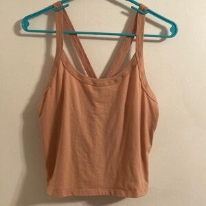 🟣🟣 Hanes Tan Crop Top Tank (NWOT)